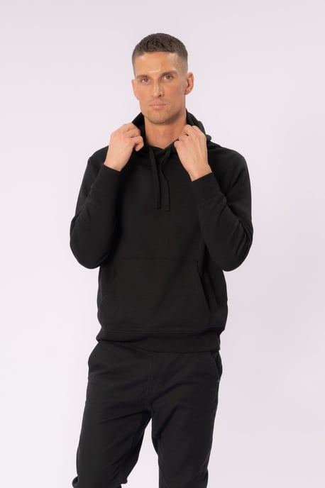 Essential Kapuzenpullover – Schwarz - Image 1