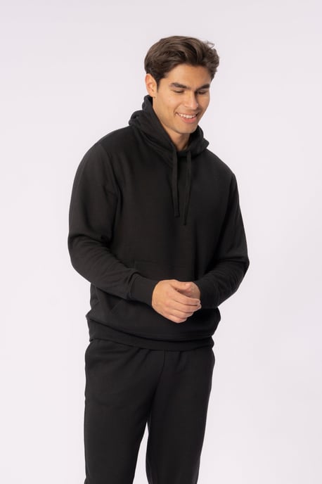 Essential Kapuzenpullover – Schwarz - Image 3