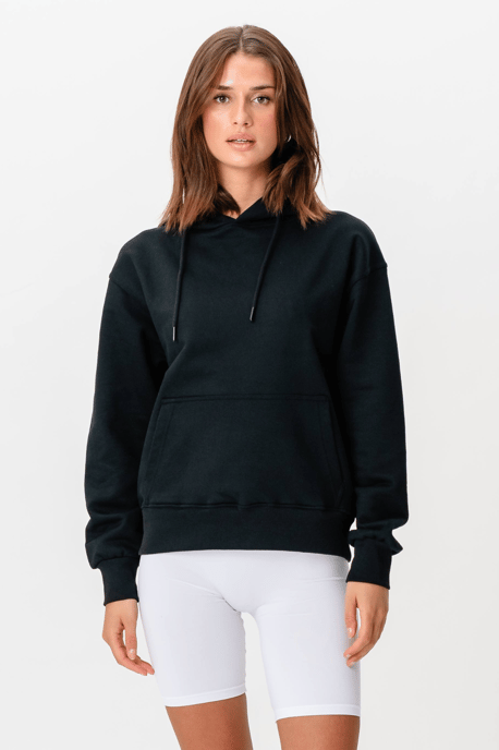 Schwerer Kapuzenpullover – Schwarz - Image 6