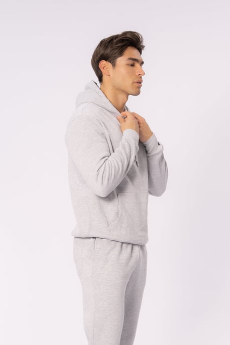 Essential Kapuzenpullover – Grau Melange - Image 2