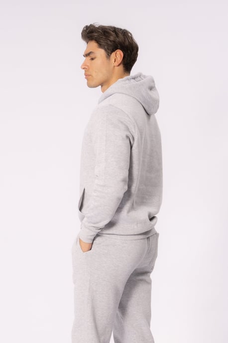 Essential Kapuzenpullover – Grau Melange - Image 3