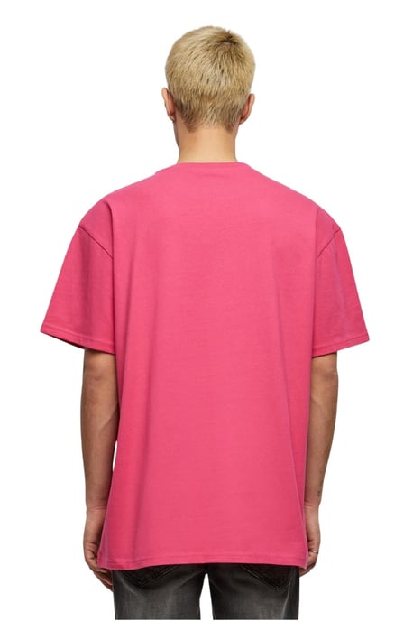 Schweres übergroßes T-Shirt – Hibiskus Pink - Image 3