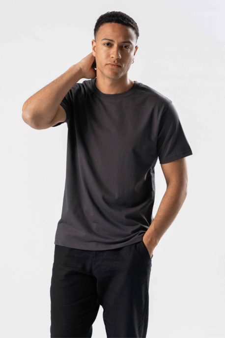 Normales T-Shirt – Grau - Image 2