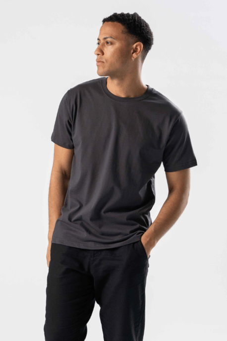 Normales T-Shirt – Grau - Image 3