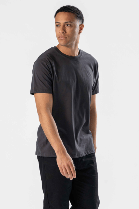 Normales T-Shirt – Grau - Image 4