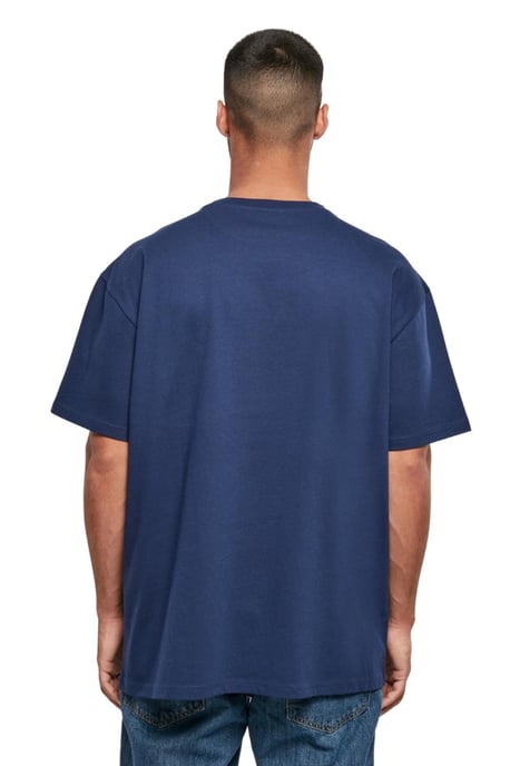 Schweres, übergroßes T-Shirt – Dunkelblau - Image 2