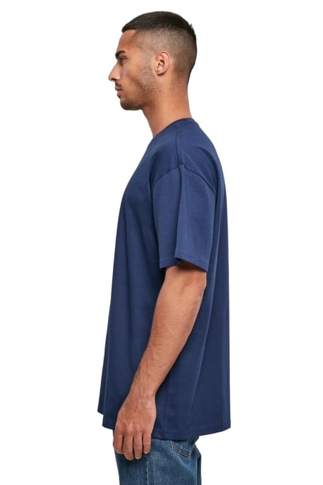Schweres, übergroßes T-Shirt – Dunkelblau - Image 3
