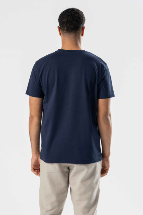 Normales T-Shirt – Marineblau - Image 3