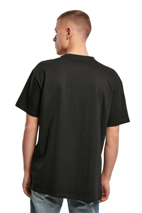 Schweres, übergroßes T-Shirt – Schwarz - Image 2