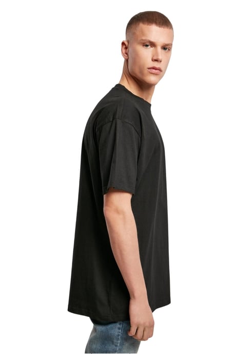 Schweres, übergroßes T-Shirt – Schwarz - Image 3