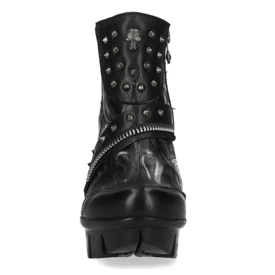 New Rock Damen NEOPUNK001-C19 Schwarze Gothic-Stiefeletten aus Punk-Leder mit Absatz - Image 5
