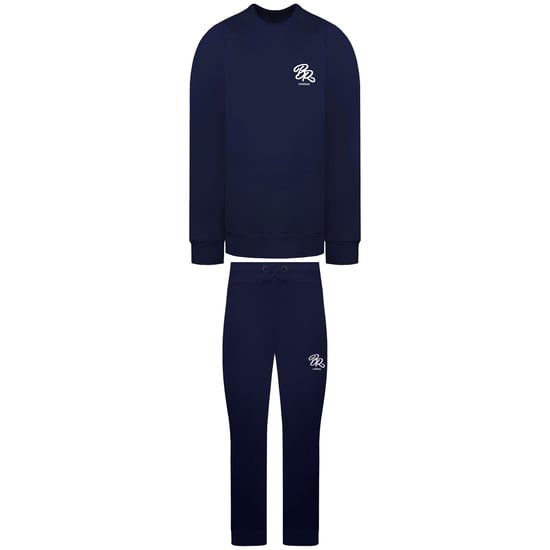 Born Rich Asten Crew Herren Navy Trainingsanzug - Image 1