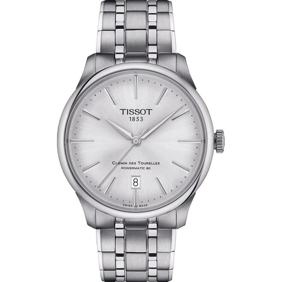 Tissot Chemin Des Tourelles Powermatic 80 Herren Silber Uhr T1398071103100 - Image 1