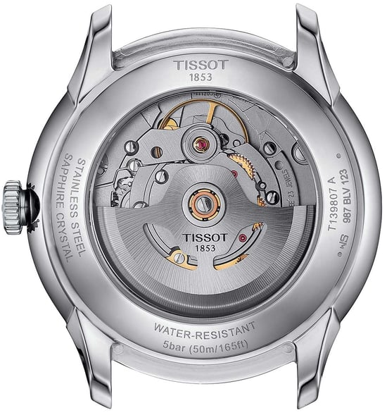 Tissot Chemin Des Tourelles Powermatic 80 Herren Silber Uhr T1398071103100 - Image 4