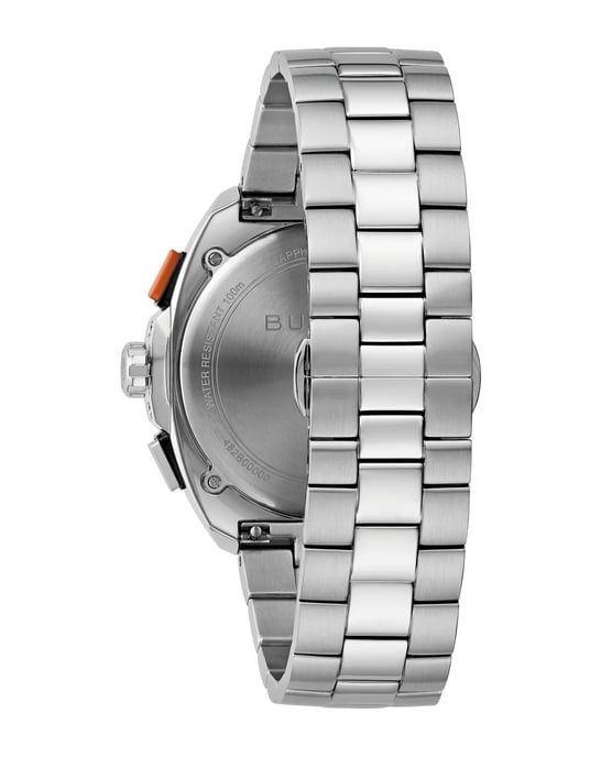 Bulova Racer Chronograph Silber Herren Armbanduhr 98B432 - Image 2