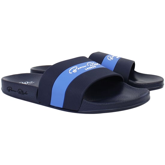 Born Rich Aurelio Herren Navy Slipper - Image 2