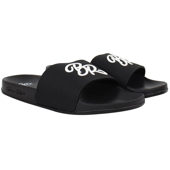 Born Rich Barreca Herren Schwarz/Weiß Slipper - Image 2