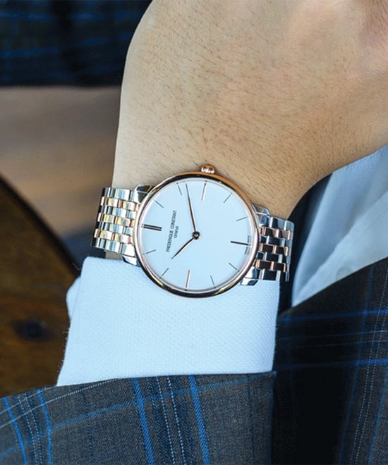 Frédérique Constant Slimline Herren-Multicolor-Uhr FC-200V5S32B - Image 3