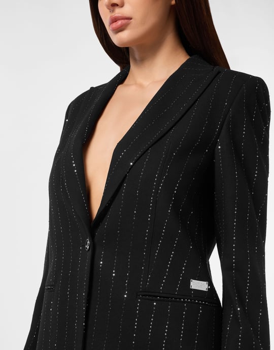 Pailletten Boyfriend Fit Blazer - Image 4