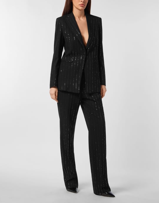 Pailletten Boyfriend Fit Blazer - Image 5