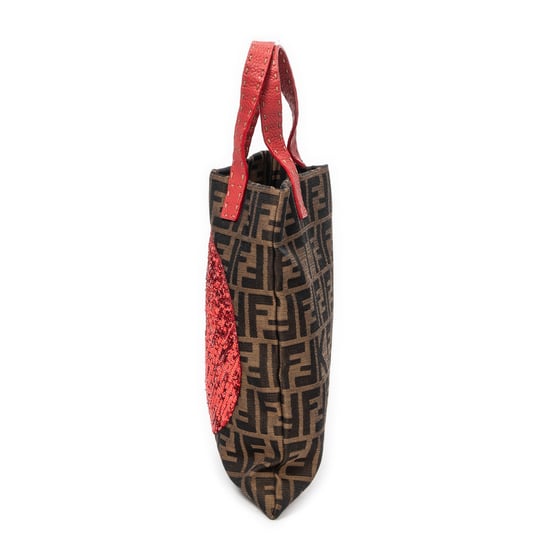 Sequins Flat Tote Handtasche - Image 3