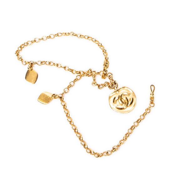CC Medallion Pendant Chain Necklace Halskette - Image 2