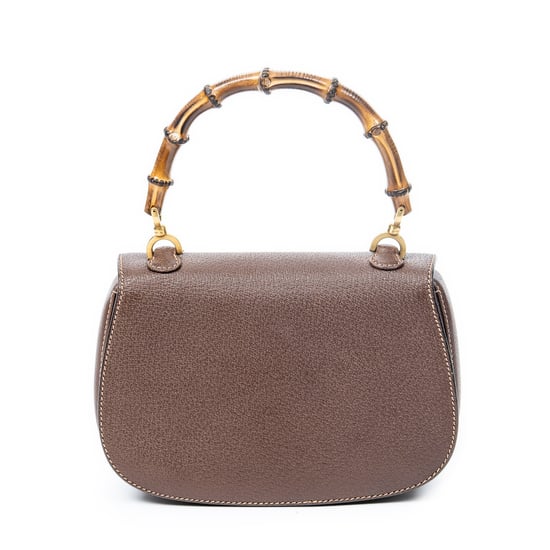 Small Bamboo Top Handle Flap  Umhängetasche - Image 5