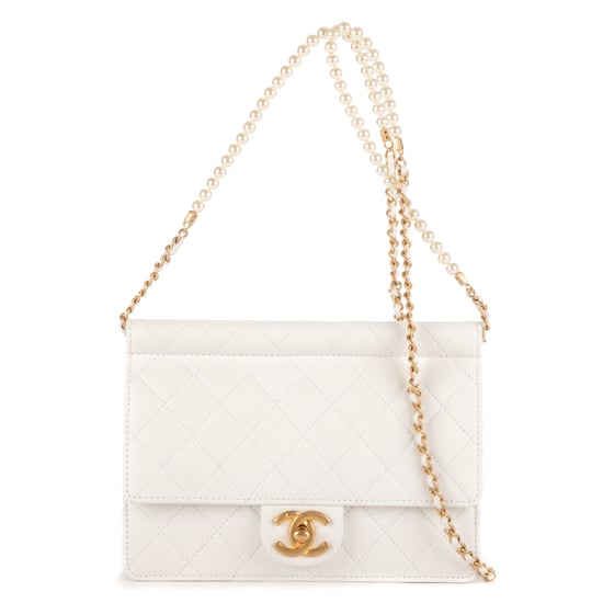 Vintage Pearl Wallet on Chain Umhängetasche - Image 1