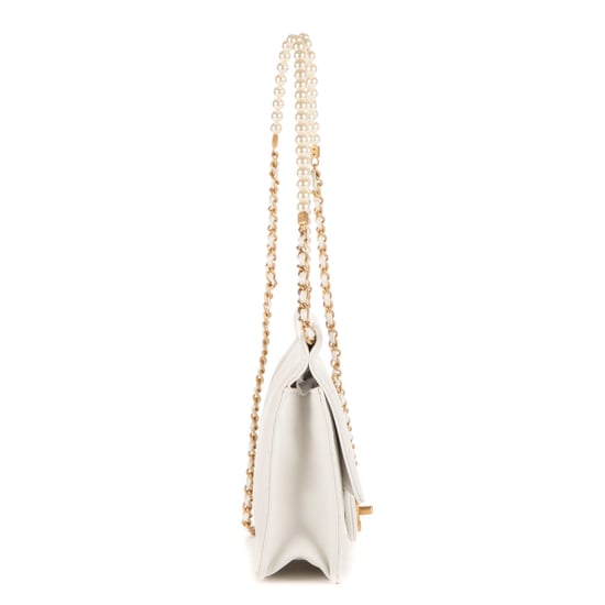 Vintage Pearl Wallet on Chain Umhängetasche - Image 5