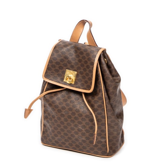 Small Flap Drawstring Backpack Rucksack - Image 2