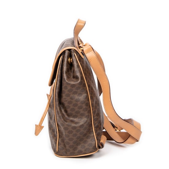 Small Flap Drawstring Backpack Rucksack - Image 3