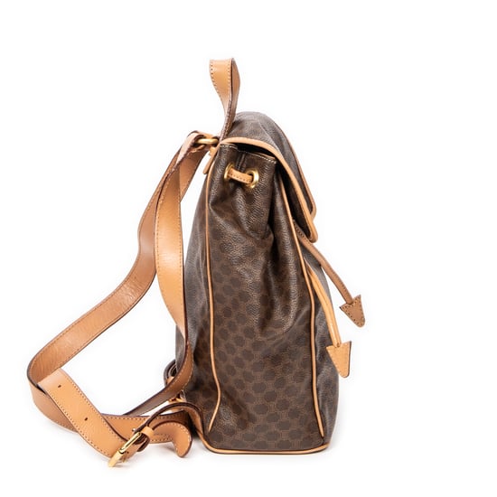 Small Flap Drawstring Backpack Rucksack - Image 4