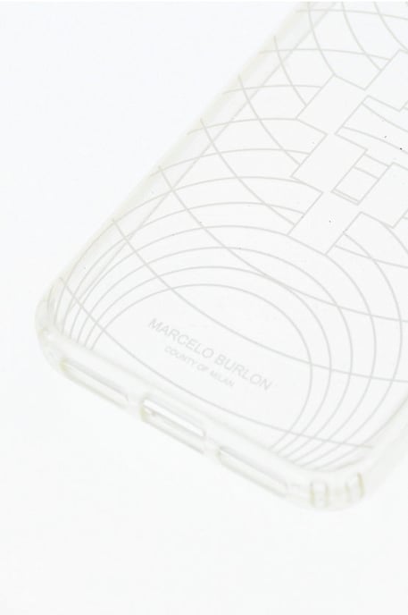 Transparente TECHNOFOLK XS iPhone-Hülle mit Prägung und Aufdruck in Weiß - Image 2