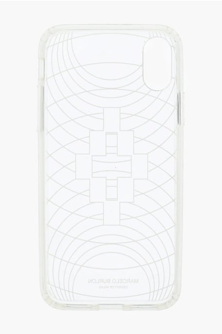 Transparente TECHNOFOLK XS iPhone-Hülle mit Prägung und Aufdruck in Weiß - Image 3