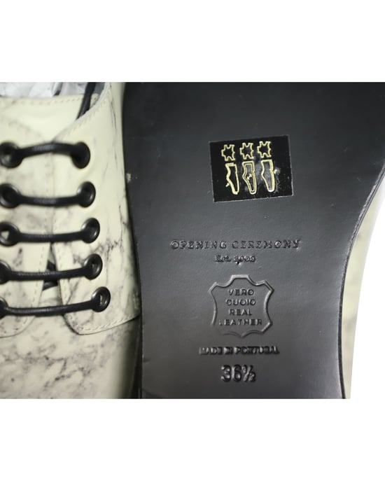 Opening Ceremony – Eleanora – Oxford-Schuhe mit Plateausohle aus Leder mit Marmormuster - Image 6
