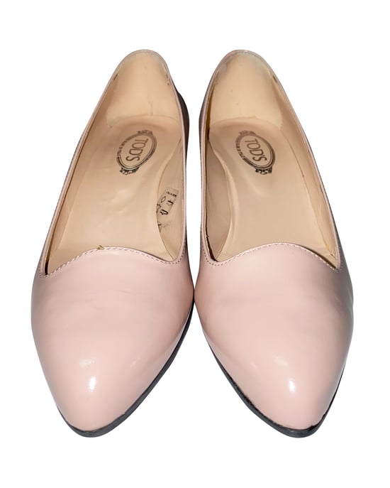 Tod's Spitzer Keilabsatz aus rosa Leder - Image 2