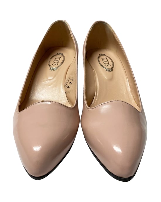 Tod's Spitzer Keilabsatz aus rosa Leder - Image 3