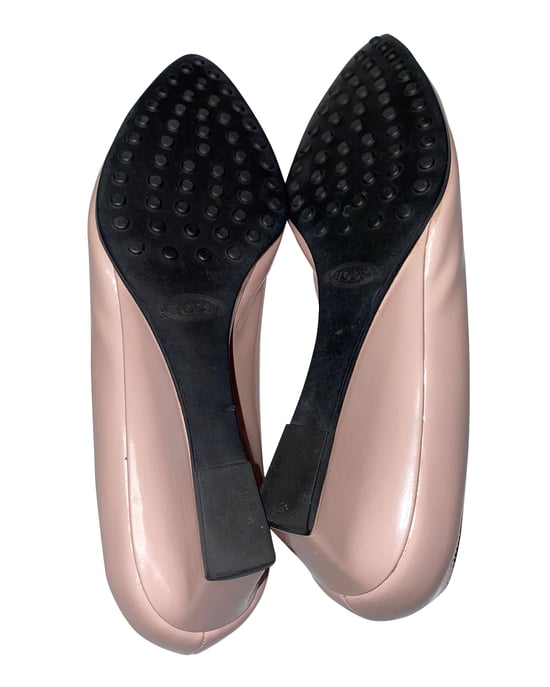 Tod's Spitzer Keilabsatz aus rosa Leder - Image 6