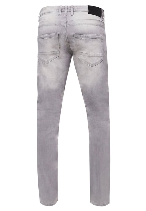 Grey Used Jeans Hose "MELVIN" Slim Fit Cotton-Stretch - Image 2