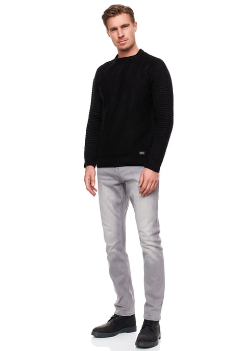 Grey Used Jeans Hose "MELVIN" Slim Fit Cotton-Stretch - Image 3