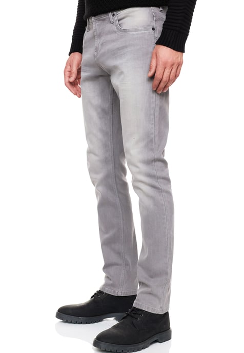 Grey Used Jeans Hose "MELVIN" Slim Fit Cotton-Stretch - Image 6