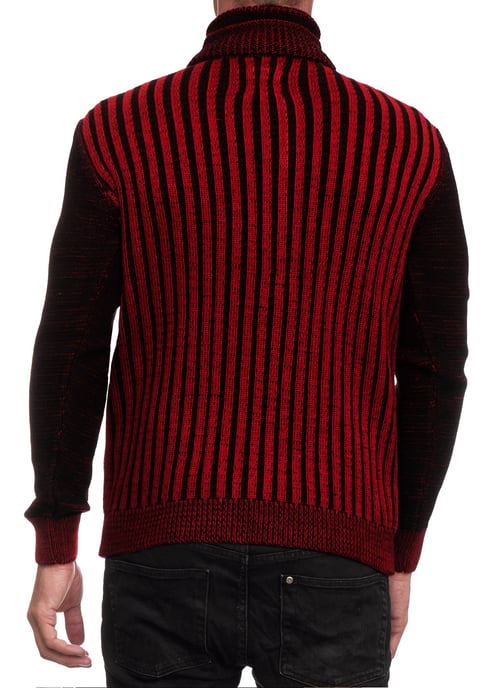 1/2 Zip Pullover im Kontrast Design - Image 4