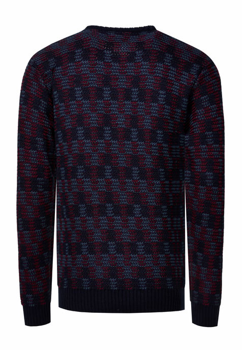 Kontrast Rundhals-Pullover - Image 3