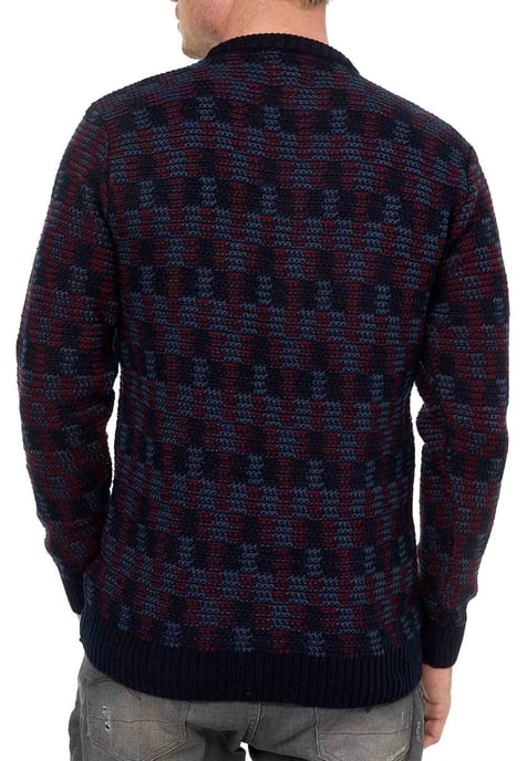 Kontrast Rundhals-Pullover - Image 5