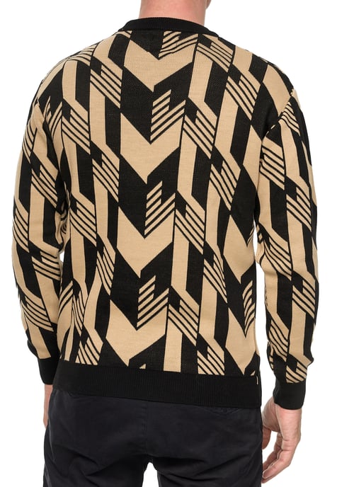Kontrast Feinstrick Rundhals-Pullover - Image 5