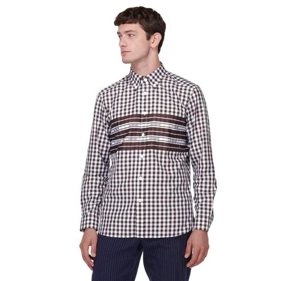 Burberry - Kariertes Hemd aus Baumwollpopeline in Dunkelburgunderrot - Image 2