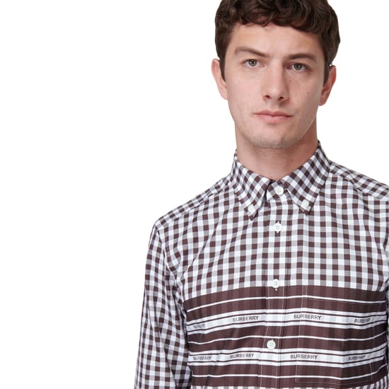 Burberry - Kariertes Hemd aus Baumwollpopeline in Dunkelburgunderrot - Image 4
