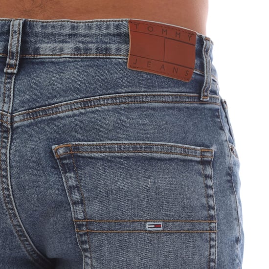 Herren Tommy Hilfiger Scanton Flag Bestickte Slim-Fit Jeans in Blau - Image 4