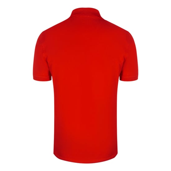 Diesel - Rotes Poloshirt mit kleinem dreieckigen Logo - Image 2