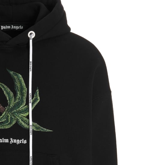 Palm Angels Gebrochene Palme Schwarzer Hoodie - Image 3